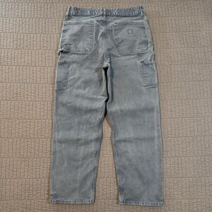 American Eagle Carpenter Pant Men 32x32 (32x27) Blue Fade Workwear Utility Loose